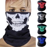 1Pc Cycling Outdoor Skull Seamless Balaclava Magic Scarf Halloween Ride bandana Half Face Mask Neck Gaiters Riding Camping Scarf