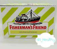 Fishermans Friend Sugar Free Citrus ฟิชเชอร์แมนส์ เฟรนด์ ชูการ์ฟรี กลิ่นซิตรัส สีเขียวอ่อน-ขาว (25 กรัม/ซอง) [24 ซอง]