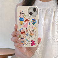 เคสป้องกันเลนส์แบบเคลือบอิเล็คโทรเพลทสำหรับ IPhone 11 12 13 14 Pro Max เคสลายการ์ตูนน่ารัก Shin-Chan และเคสโทรศัพท์ซิลิโคนครอบครัวเคสโทรศัพท์เซลล์กันกระแทก