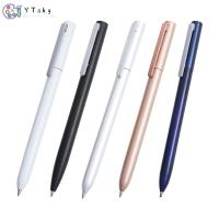 YTSKY ปากกาเขียนเครื่องเขียนสำนักงานแบบปากกาลูกลื่นสำหรับธุรกิจหมึกดำราบเรียบปากกาเขียน0.5มม. หมุนได้ปากกาเจลโลหะปากกาลูกลื่น
