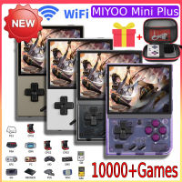 MIYOO Mini Plus V3 3.5นิ้วแบบพกพาย้อนยุคเกมคอนโซลมือถือ10000เกมพร้อมระบบ WiFi Linux หน้าจอ IPS แบตเตอรี่3000MAh