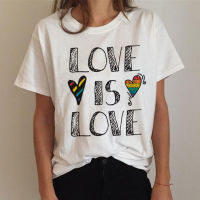 Love Is Love T-Shirt Women Lgbt Pride Rainbow Women T Shirt Harajuku Ulzzang Funny 90s Graphic Top Tshirt Women  59Y4