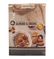 Granovibes กราโนไวบ์ส กราโนล่า รสอัลมอนด์ธัญพืช (Almond &amp; Grains) น้ำหนักสุทธิ 350g.