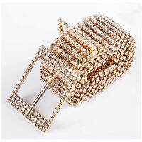 Handmade Fashion Women Belt Sequins Corset Belt Ladies Waist Charm Accessory Size Hot New Gold Full Rhinestone Diamant