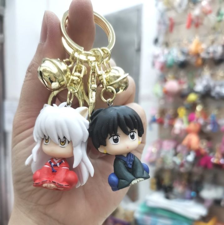 1pc-random-key-ring-anime-inuyasha-keychain-pvc-cartoon-figure-kagome-miroku-action-figures-bag-pendant-accessories-gifts