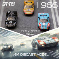 ซูม1:64ฟอร์ด GT40 MKII 1966เลอแมนส์รถโมเดล Diecast 24ชั่วโมง