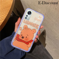 เคสโทรศัพท์ใหม่สำหรับ Redmi Note 12S ฝาครอบนิ่มและซิลิโคนใสกันการตกการ์ตูนหมีหมูน่ารักสำหรับ Xiaomi Redmi Note 12Sโน้ต