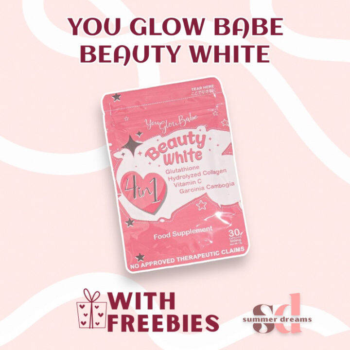 You Glow Babe Beauty White Glutathione Collagen Slimming Capsule ...