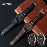 （Bar watchband）สายนาฬิกาหนังแท้สาย22มม. พร้อมแผ่นรอง,CH2891ฟอสซิล CH3051สร้อยข้อมือหนังสายนาฬิกาข้อมือ CH2565ทำด้วยมือสำหรับบุรุษ