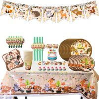 【Fun party】 ForestSeries WOODLAND ZooFox LionSmallBirthday Party