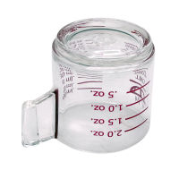 แก้วตวง 2 ชอตต์  มีหูจับ measuring cup 2 shot with handle  (Delisio)