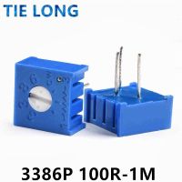 10pcs 3386P 3386 100 200 500 ohm 1K 2K 5K 10K 20K 50K 100K 200K 500K 1M ohm 100R 200R 500R Trimpot Trimmer Potentiometer