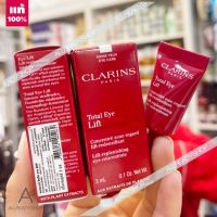 ??? ️ของแท้️      Clarins Super Restorative Total Eye Concentrate Eye Cream 3ml. ดูแลผิวรอบดวงตา ( EXP. 2024 )   EYE ยกกระชับ รู้สึกได้ใน60วินาที รุ่นใหม่ หายากที่สุด !! ???