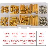 M2M2.5 M3 M4 Brass Male Female Hex Standoff Threaded Mount PCB Hexagon Motherboard Spacer Bolt Screw Long Nut Set Assortment Kit