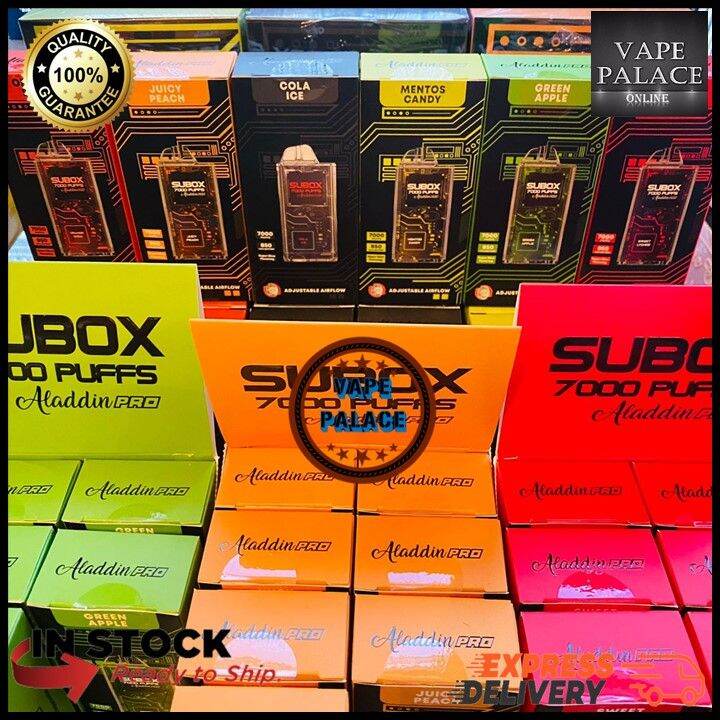 Original SUBOX By ALADDIN PRO 7000 PUFF Disposable Rechargeable 850mAh