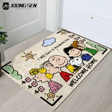 Peanuts Snoopy Diatomaceous Earth Bath Mat Super Absorbent Fast