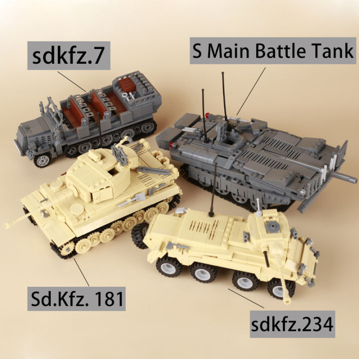 ww2ทหาร-series-หลัก-battle-tank-building-blocks-เยอรมัน-sd-kfz-ถังสวีเดนรถหุ้มเกราะทหารอาวุธอิฐของเล่นของขวัญ