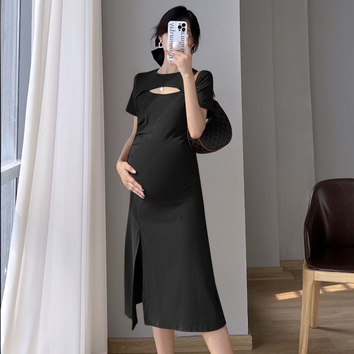 jiozpdn055186-2023-ver-o-novo-cottton-maternidade-vestido-magro-mulher-gr-vida-roupas-oco-out-o-neck-frente-dividir-gravidez-vestidos