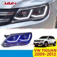 สำหรับ Volkswagen Tiguan Modify อัพเกรดไฟ Led (2009-2012) ไฟหน้าสำหรับ ไฟหน้า โคมไฟหน้า Headlamp Headlight ไฟหน้า​โปรเจค​เตอร์​ โคมไฟหรถยนต์ เลนส์กระจก​ head lamp