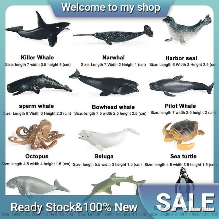 12pcs-kids-toys-plastic-sea-animals-ocean-shark-dolphin-whale-model-figures-gift