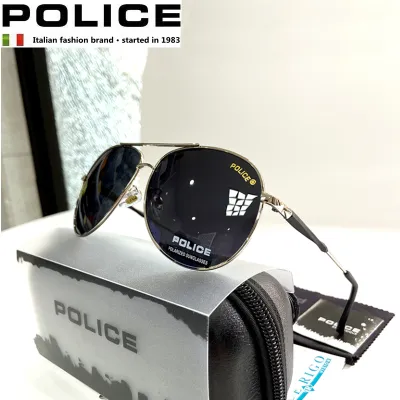POLICE Luxury nd P178 Sunglasses Man Pilot Polarized Lenses Sun Glass UV400 Outdoor Mens Glasses Des Lunettes De Soleil