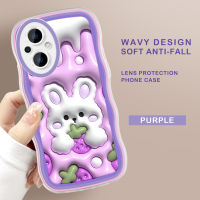 เคสโทรศัพท์สภาพหยัก PMP สำหรับ OPPO Reno6 7 8 4G 5G Reno8 Pro 5G Reno7 Z 5G Reno8 Z 5G Reno8 T 5G นิ่มแฟชั่นหยักรูปการ์ตูนเคสโทรศัพท์กระต่ายที่ขยายตัวกล้องคลุมทั้งหมดเคสโทรศัพท์มือถือการป้องกัน