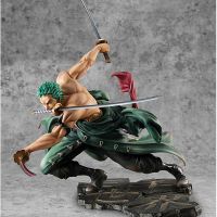 【】 littlebaby.lk อะนิเมะเรื่องวันพีช18ซม. Roronoa Zoro SA-MAXIMUM Ver. คอลเลกชันการกระทำพีวีซี