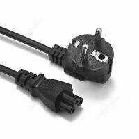 【♀】 Chayapoth Gadget Shop (MYM) สายไฟแล็ปท็อป1.2M/1.5M/1.8M EU Plug IEC C5 Power Adapter Extension Cable สำหรับ Dell Notebook TV Printer