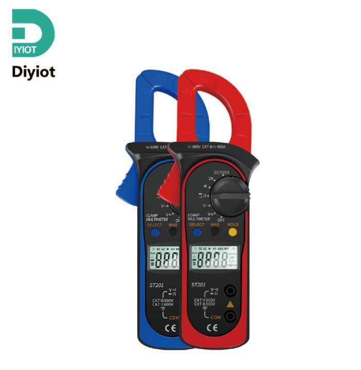 ST201 AC/DC Digital Clamp Multimeter Voltmeter Capacimeter Current Ohm