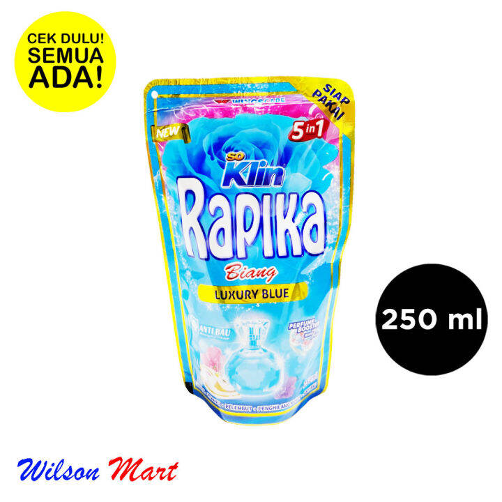 So Klin Rapika Biang In Luxury Blue Pelicin Pakaian Ml Refill