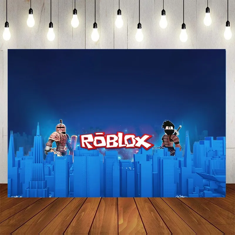 Roblox Sublimated fabric covers for party backdrop cylinders - Decorfanti