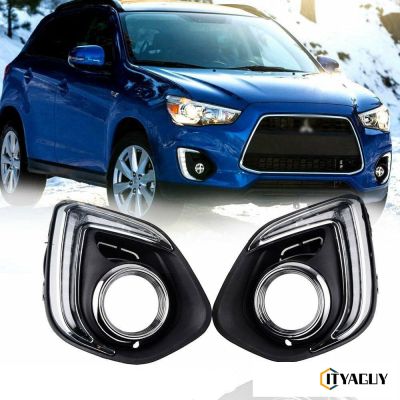 ไฟตัดหมอก LED DRL Daytime Running สำหรับ Mitsubishi Sport ASX 2012-2016