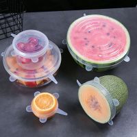 【CC】℗♕✶  Gadgets Accessories 6pcs/set Silicone Food Lid Stretch Bowl Pot Pan Fruit Vegetable Preservation Tools