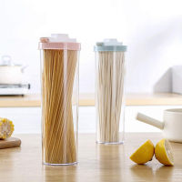 Round Transparent Grains Plastic Jars Food Storage Container Noodle Storage Box