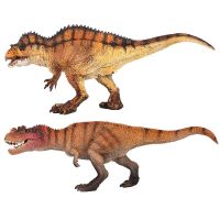 ของเล่นไดโนเสาร์จำลองจูราสสิกพลาสติกแข็ง Acrocanthosaurus Ceratosaurus รูปสัตว์โมเดลของขวัญสำหรับเด็กเด็กผู้ชาย