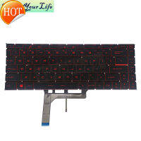 Sp Espanhol Eua /Ui Backlit Teclado Portátil Para Msi Gs65 Stealth 8se 8sf Stealth Fino 8rf 8re Teclados Do Computador Vermelho Luz Branca Genuína