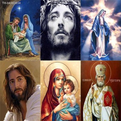 ✴✱✳ DIY Diamond Painting Religion Jesus 3D Diamond Embroidery 5D Full Square/Round Drill Cross Stitch Kits Home Decoration Gift