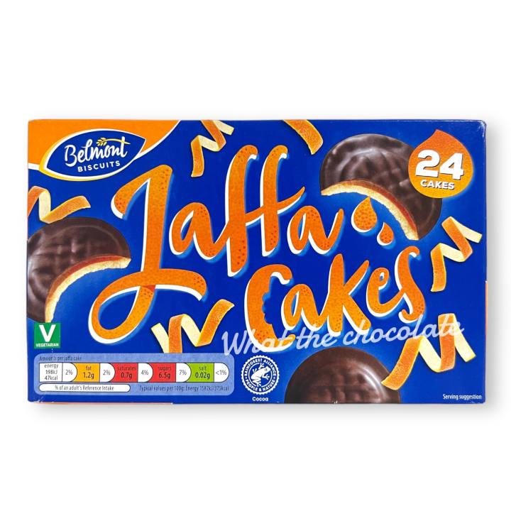 jaffa-cakes-เค้กสปันจ์รสส้ม-เคลือบช็อคโกแลต-นำเข้าจากอังกฤษ