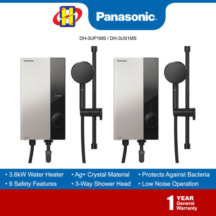 Panasonic Water Heater (3.6kW)Ag+ Crystal 9Safety Features U Series