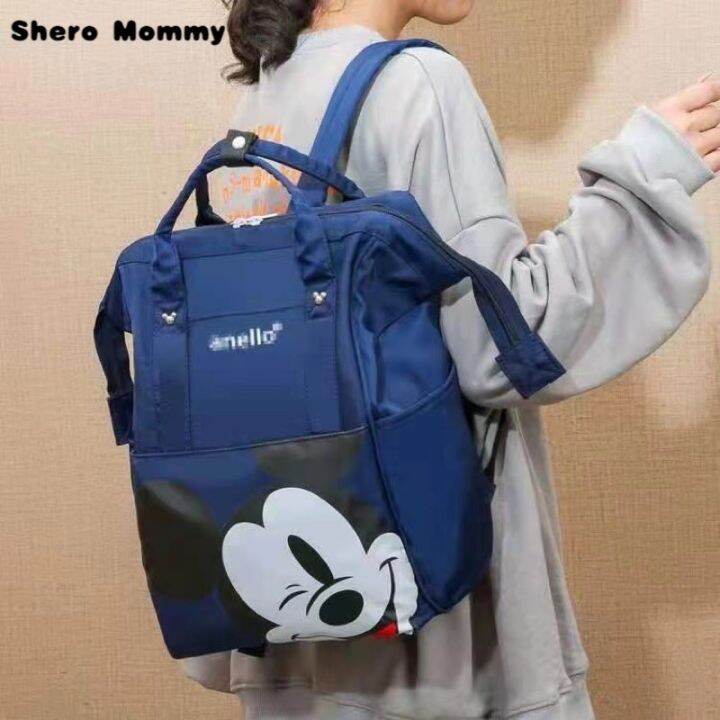 top-shero-mommy-2023-พร้อมส่ง-กระเป๋าเป้สะพายหลัง-ใส่ผ้าอ้อม-ลายมิกกี้เมาส์-สําหรับเดินทาง