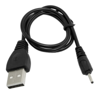 black DC 2mm USB charging cable 50 cm for Nokia N78 N73 N82