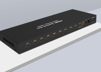 HDMI Switcher 8 In 1 Out 4K HD 8 In 1 Out เครื่องขยายสัญญาณ RS232 Serial Port