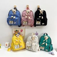 Tas Ransel Anak Laki Laki กระเป๋าเครื่องใช้ทารกกระเป๋านักเรียนอนุบาลรูปหมีสำหรับเด็กผู้ชายอายุ2-3ขวบเด็กชายน่ารักกระเป๋าสะพายไหล่ใหม่0000