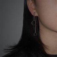 Double Round Ring Earring New Fashion Korea Hip Pop Cool Girl Boy Accessory Jewelry