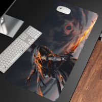 （Lao 6 s mouse pad） XXL Anime Dark Soul Landscape Pattern แผ่นรองเม้าส์สำหรับเล่นเกมขนาดใหญ่ Anime Mouse HD Print Computer Gamer Locking Edge Mouse Matsเคสและซองมือถือ