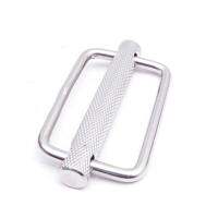 50mm 316 Stainless Steel Slide Buckle Triglide Webbing Slider Strap Keeper for Harness Waist Strap Shoulder Strap Adjust