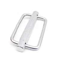 50mm 316 Stainless Steel Slide Buckle Triglide Webbing Slider Strap Keeper for Harness Waist Strap Shoulder Strap Adjust