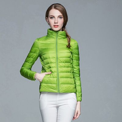 ZZOOI New Autumn Winter Fashion Light Thin Down Coat Women 90% White Duck Down Jackets Casual Short Down Jacket Women Outwears Mw538