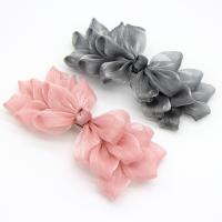 New Oversized Bow Knot Hairgrips Linen Barrette Hair Clip Ponytail Women Elegant Headwear Hairpins Hair Red White Acessory Hair Accessories