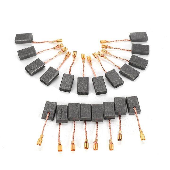 20pcs Carbon Brush Replaceable Great Conductive Carbon Brush For Electric Motor Drill For Bosch 6967